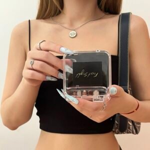 Uñas postizas press on para verano casual denim