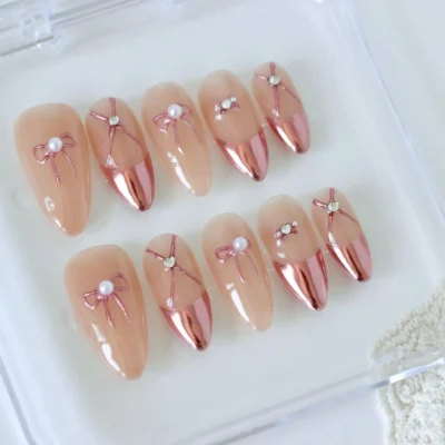 Uñas postizas press on para verano clásicas